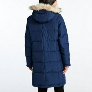 L.L BEAN Long Goose Down Puffer Winter Coat